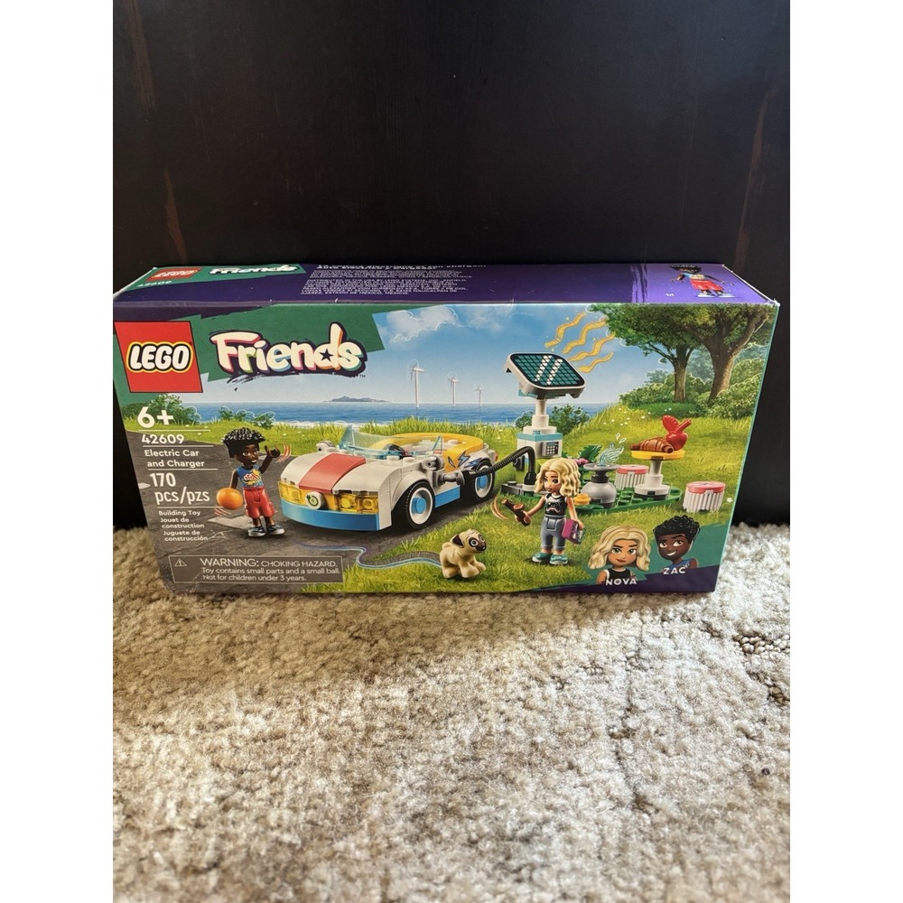 LEGO Friends Electric Car and Charger 42609 Kids OS Multicolor New 170pc Set